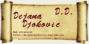 Dejana Đoković vizit kartica